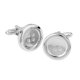 thumbnail image 1 of Gemelos con Forma de Botón de Británico Mancuernas de para Hombre Accesorios, 1 of 6