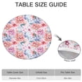 thumbnail image 6 of Pioneer Flower Floral Print Pattern Round Fitted Tablecloth with Elastic Edge,Dining Table Cover Waterproof,Outdoor Round Tablecloth for Camping,Dining,Indoor and Outdoor, 6 of 7
