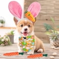 thumbnail image 6 of 4Pcs Dog Easter Costumes Rabbit Ear Headwear Cute Dog Bandana Triangle Bibs Carrot Shape Rope Cleaning Chew Toys Easter Pet Dress up, 6 of 8
