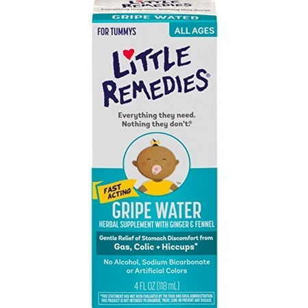 Little Remedies Gripe Water 4 oz (Best Infant Formula For Gas And Constipation)