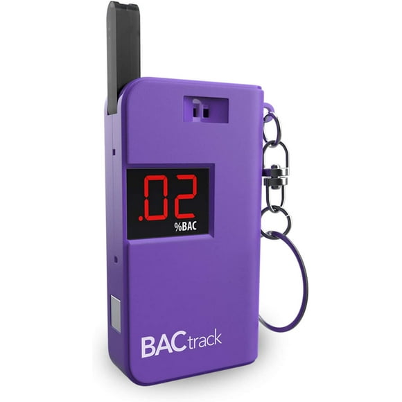 BACtrack Alcootest Porte-Clés (Violet) Ultra-Portable Porte-Clés Testeur d'Alcool pour un Usage Personnel