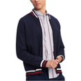 thumbnail image 2 of Tommy Hilfiger suÃ©ter de punto de bÃ©isbol para hombre, azul, pequeÃ±o Tommy Hilfiger Tejer, 2 of 2