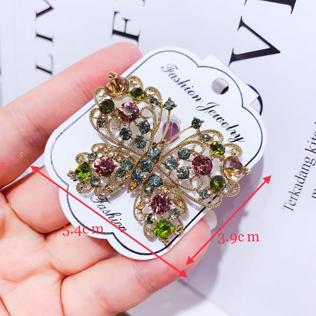 Broche de libélula con diamantes de imitación, aleación galvanizada, ramillete de animales retro, accesorios de ropa para mujer, broche de cisne
