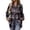 Trend Gray, variant on Fanshiluo Women's Plaid Button Down Shirt with Long Sleeve, Womens Fleece Dressy Flannel Shirt with Pocket,Women's Plus Trend Red,Size L