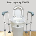 thumbnail image 4 of Raised Toilet , Prevent Slipping Elevated Toilet Riser Easy Adjust High Stability  for Daily Use for Pregnant Woman, 4 of 7