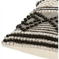 thumbnail image 3 of Surya Anders ADR-002 20 x 20" Square Cotton Pillow Kit in Charcoal/Cream/Beige, 3 of 4