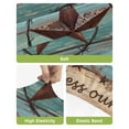 thumbnail image 4 of Texas Star Country Bar Stool Covers Set of 4, Western Old Wooden Board Vintage Stretch Washable Bar Chair Covers with Backs, Removable Pub Counter Height Chair Cover for Kitchen Dining Room Cafe, 4 of 7