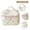 Pink, variant on Moontgen Cute Bow Makeup Bag Cotton Quilted Cosmetic Bag Toiletry Bag for Women (Blue S)