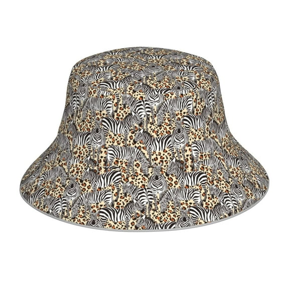 Balery Zebra Sun Hats for Men Women Bucket Hat UPF 50  Buckey Hat Boonie Hat Foldable UV Protection Hiking Beach Fishing Summer
