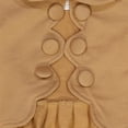 thumbnail image 4 of Toddlers and Girls French Terry Knit Zuri Scalloped Trim Crop-Jacket in Almond Beige 5, 4 of 8