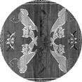 thumbnail image 1 of Ahgly Company Indoor Round Animal Gray Traditional Area Rugs, 3' Round, 1 of 1