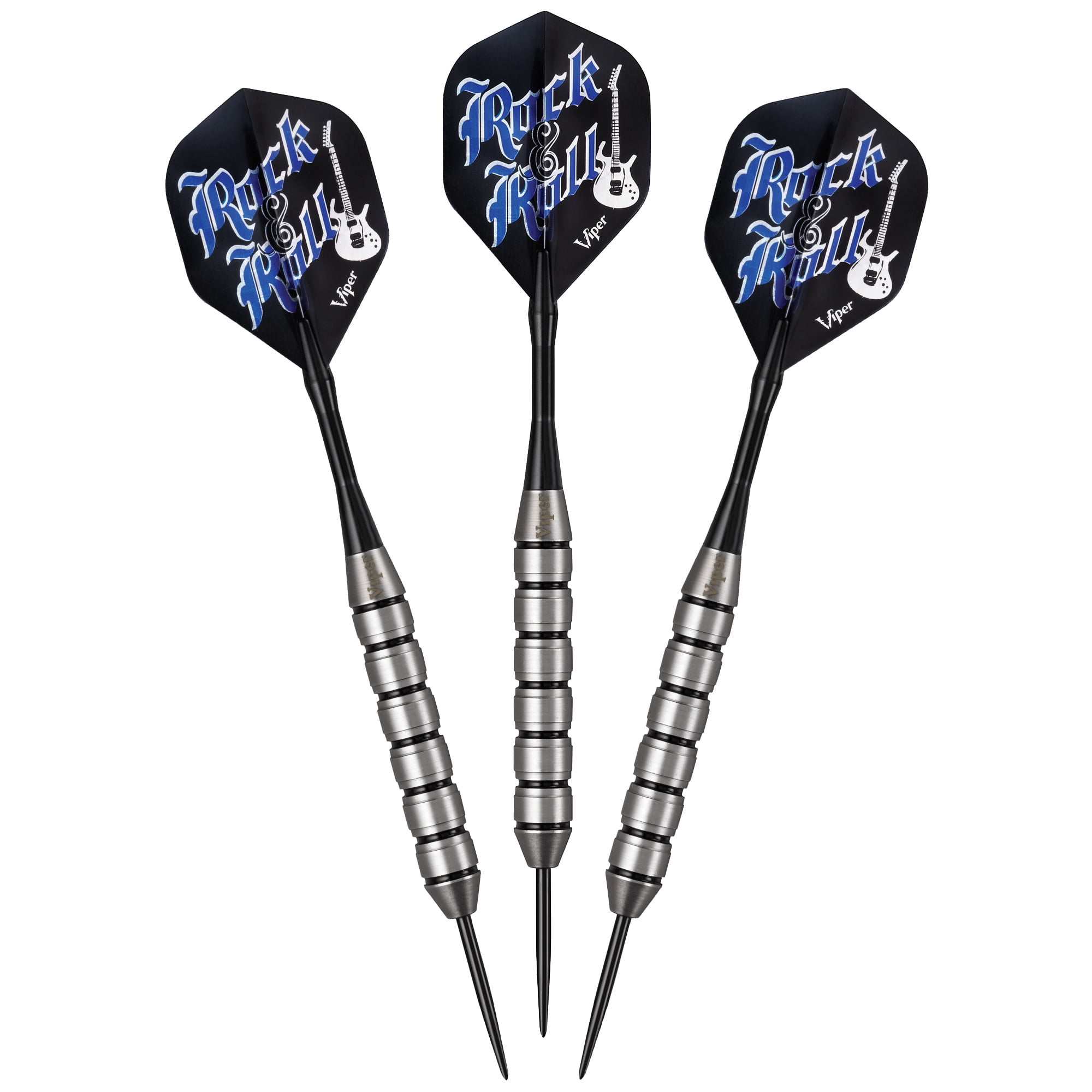 Viper Rock & Roll 23 Gram Steel Tip Darts & Casemaster Deluxe Black Dart Case