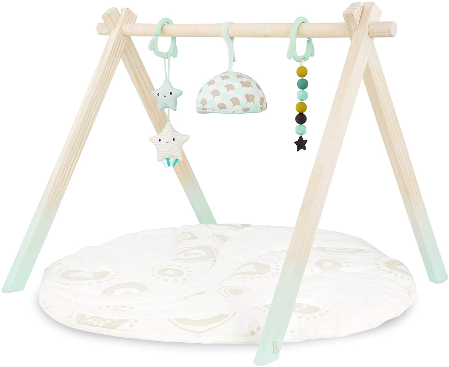 3 Toys Wooden Baby Gym Play Activity 