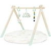 B. toys – Wooden Baby Play Gym – Activity Mat – Starry Sky – 3 Hanging Sensory Toys – Organic Cotton – Natural Wood – Babies, Infants