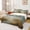 Brown Green, variant on jejeloiu Mallard Duck Twin Sheet Sets,Rustic Plants Leaf Bedding For Men Women 3 Pieces