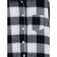 thumbnail image 3 of Wonder Nation Girls Hooded Flannel Shirt, Sizes 4-18 & Plus, 3 of 3