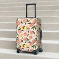 thumbnail image 6 of Hirioo Peach With Leaves1 for Elasticity Suitcase Cover (No luggage Included) Durable Luggage Protector Fits 18-32 Inch Luggage-Small, 6 of 7