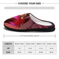 thumbnail image 2 of Hazbin Hotel Alastor Men's Fuzzy Slippers House Open Back Slippers Closed Toe Slippers Winter Cotton Lightweight Anti-slip Rubber Sole Slippers, 2 of 9