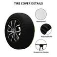 thumbnail image 4 of Easygdp Green Avocado Wheel Sun Guard, Spare Tire Cover,Universal Trailer Suv Truck Camper Travel,Easy To Install And Remove -16 Inch, 4 of 9