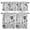 White Black, variant on Black White Video Game Kitchen Curtains,Kitchen Curtains and Valances Set of 3,Console Computer Gaming Sketch Style Light Filtering Tier Curtain 36 Inch Length Drapes for RV Cafe Bathroom Bedroom