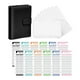 thumbnail image 1 of Methold PU Leather Notebook Binder Clear Binder Budget Envelope  Pockets cartulina Negro, 1 of 1