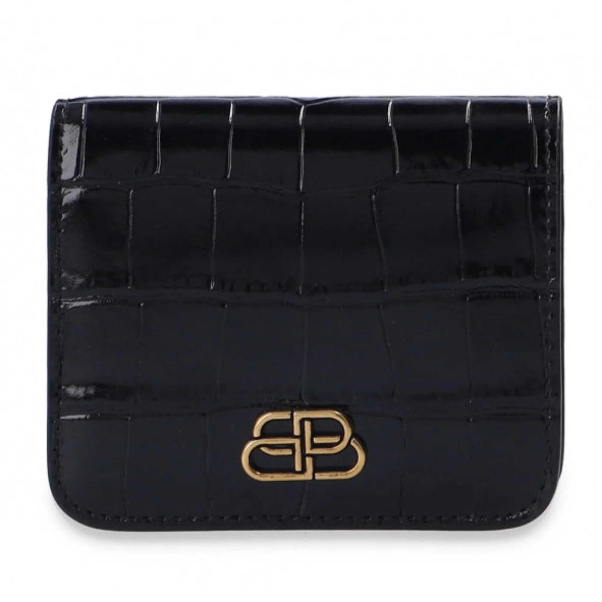 小物 BALENCIAGA Logo Leather Wallet On Strap Balenciaga 22SS Womens Logo Print Strap Card Wallet