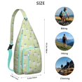 thumbnail image 3 of Waterproof Hiking Cat Sling Backpack for Women – Cute Pet Lover Crossbody Chest Bag with Adjustable Strap, Funny Paw Print Travel Backpack for Outdoor & Everyday Use, 3 of 4