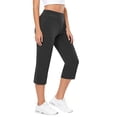 thumbnail image 5 of Purcolt Women's Capri Pants Soft Tummy Control High Waist Workout Sweatpants Summer Causal Cropped Pants Lounge Pants with Pockets, 5 of 8