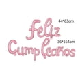 thumbnail image 3 of Kit de globos metálicos con letras cursivas Feliz Cumpleaños color Rosa, 3 of 5