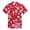 Red, variant on Palm Wave Mens and Big Mens Hibiscus Floral Print Hawaiian Shirt, up to size 6XL