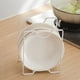 thumbnail image 3 of Porta platos blanco M, organizador de encimera de cocina multifuncional, desagüe para tapa de olla y bandeja, 3 of 6
