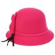 thumbnail image 5 of Mujeres Clásico Sombrero de Cubo de Hojas Decoración Banda Brim Ancho Caliente Chcias Soledad Sombrero de las mujeres, 5 of 7