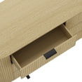 thumbnail image 5 of Olivia Modern 71.3 Double Dresser with 6 Drawers in Natural Oak and Black, 5 of 10