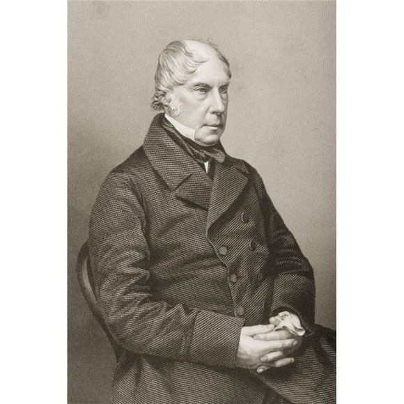 George Hamilton-Gordon 4ème Comte d'Aberdeen 1784-1860. Affiche Torypeelite Anglaise Print&44; 11 x 17