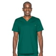 thumbnail image 1 of Landau ProFlex Tailored Fit Comfort Stretch 2-Pkt V-Neck Scrub Top for Men 4259, 1 of 1