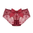 thumbnail image 1 of Women’s Bikini Lace Panties Knicker Breathable Underwear with Cute Bow Knot, 1 of 5
