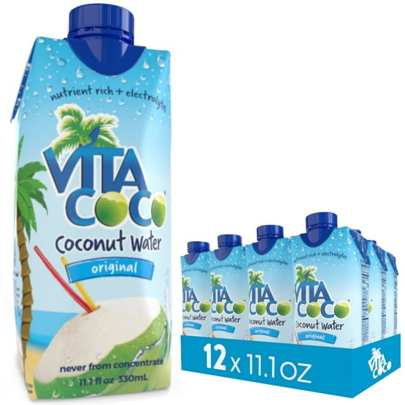 Vita Coco Coconut Water, Pure, 11.1 Fl Oz, 12 Count