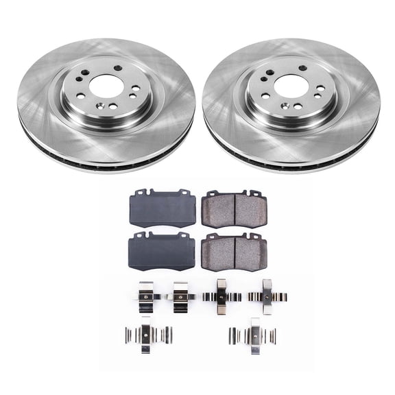 Ultimate Brakes Front Ceramic Brake Pad and Rotor Kit with Hardware WM80768