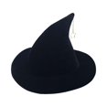 thumbnail image 4 of lionlar Halloween Witch Hat Pointed Hat for Stage Performance Masquerade Fancy Dress Black, 4 of 9