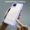 thumbnail image 7 of ExoGuard For Samsung Galaxy A12 Case,Clear Hard Back Case with Screen Protector (Grayish Blue), 7 of 7