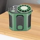thumbnail image 2 of Ventilador de cintura portátil, compacto, recargable y ajustable, con 100 velocidades y manos libres. Verde, 2 of 5