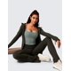 thumbnail image 3 of Remera CRZ YOGA Butterlift Crop Top con Escote Redondo Gris Salvia XL, 3 of 4