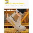 thumbnail image 5 of XQJ Puncture Proof Steel Toe Boots Welder Working Shoes Safety Footwear for Construction Men's Work & Safety Footwear Work Boots for Men Women Steel Toe Safety Shoes Indestructible Work Boots, 5 of 11