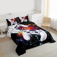 thumbnail image 3 of Homewish Gamepads Gamer Bedding Comforter Set 2pcs for Female Men Adults,Graffiti Splash Twin Comforter Sets Microfiber,Video Game Breathable Bedding Set,Super Cozy Room Decor,Reversible, 3 of 8