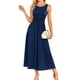 thumbnail image 1 of Vestido largo GRACE KARIN Summer para mujer Azul Marino S, 1 of 6