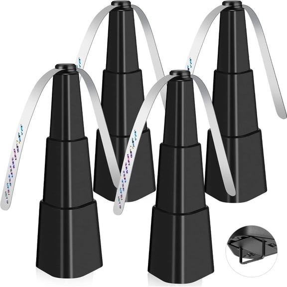 Fly Fans for Tables, Fly Fan Outdoor Indoor Keep Flies Away, Table Top Spinner with Holographic Blades, Flies Deterrent for Picnic, Restaurant, Party, Home, BBQ (4 Pack)