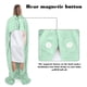 thumbnail image 3 of Manta de viaje de franela multifuncional para usar, verde, 39x83 pulgadas, cierre magnético suave y acogedor, almohada compacta para automóvil, uso de avión de oficina en casa, 1 paquete, 3 of 5