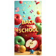 thumbnail image 2 of Colorful Back to School Themed Banner with Apple Star and Flags Background Decoration for School Events Classroom Decorations Photography Props Party Supplies, 2 of 4