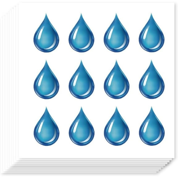 240Pcs Teardrop Stickers Water Drop Paper Decals Self-Adhesive Label Stickers for Party Gift Favors Envelope Seals Goodie Bags Scrapbooking Craft Calendars Journals Album
