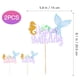 thumbnail image 3 of Toyvian 2pcs Mermaid Cake Topper Happy Birthday Cake Picks Cake Decoration Birthday Party Supplies, 3 of 6